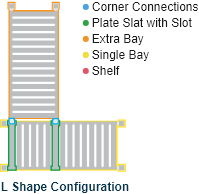 L Shape Lab Shelves