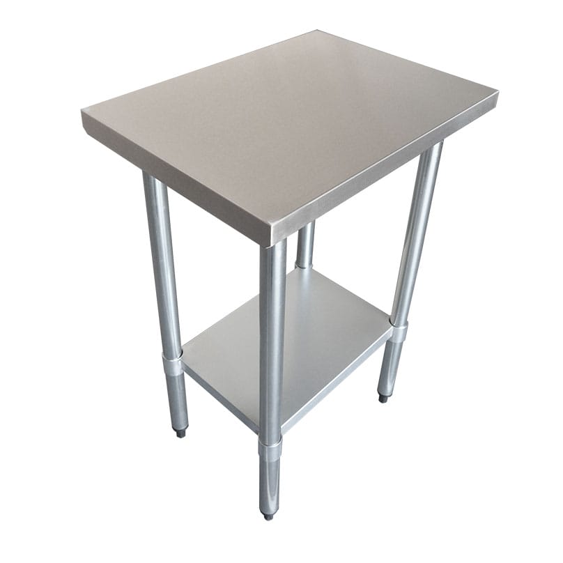 Commercial 304 Grade Stainless Steel Flat Bench, 914 x 457 x 900mm high