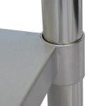 Stainless Steel Splashback Benches, 400 X 700 x 900mm high-2724