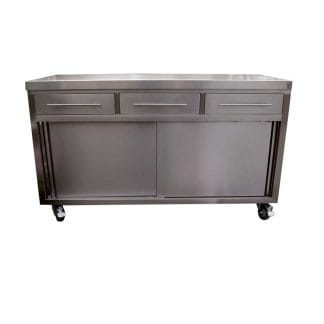 Stainless Cabinets - Restaurant Cabinets, 1500 x 610 x 900mm high.