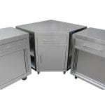 Stainless Corner Cabinet, 1000 x 1000 x 900mm high.