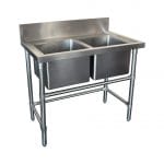 Double Stainless Steel Kitchen Sinks, 1000 x 610 x 900mm high