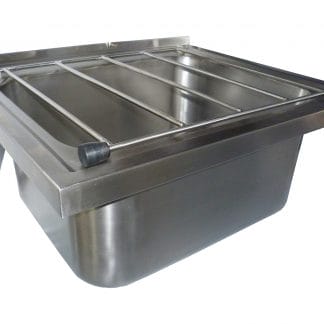 Stainless Steel Commercial Kitchen Wall Mounted Mop Sink.