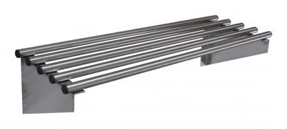 Stainless Steel Commercial Kitchen Pipe Wall Shelves, 900 X 300mm deep-0