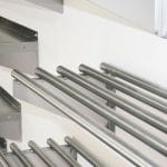 Stainless Pipe Wall Shelf, 600 X 450mm deep-2515
