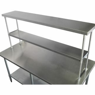 Stainless Steel 2-Tier Over Shelves, 1750 X 350mm-0