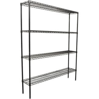 Epoxy Wire Coolroom Shelf 4 Tier, 1524 x 305 deep x 1800mm high-0