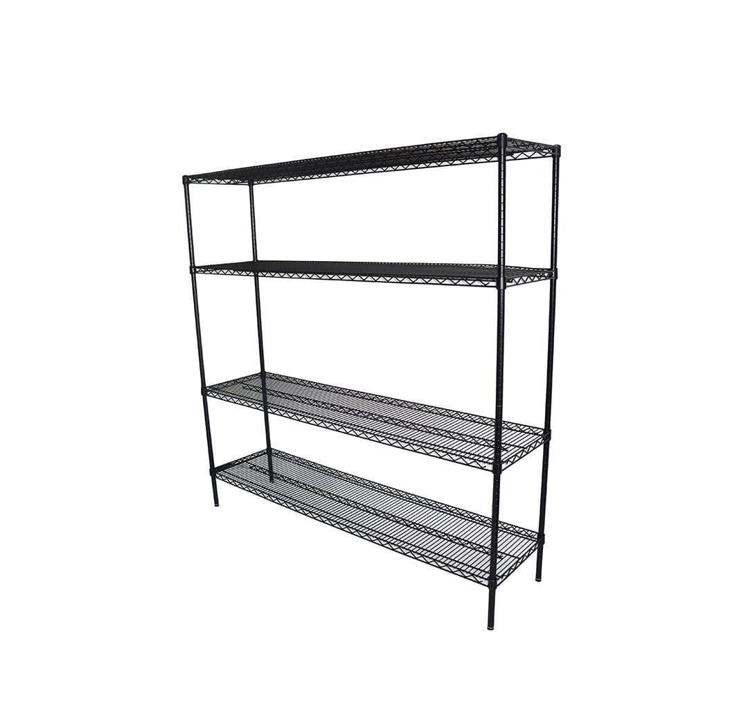 Epoxy Wire Shelving For Coolroom/Dry Store, 4 Tier, 1829 X 457 deep x 1800mm high