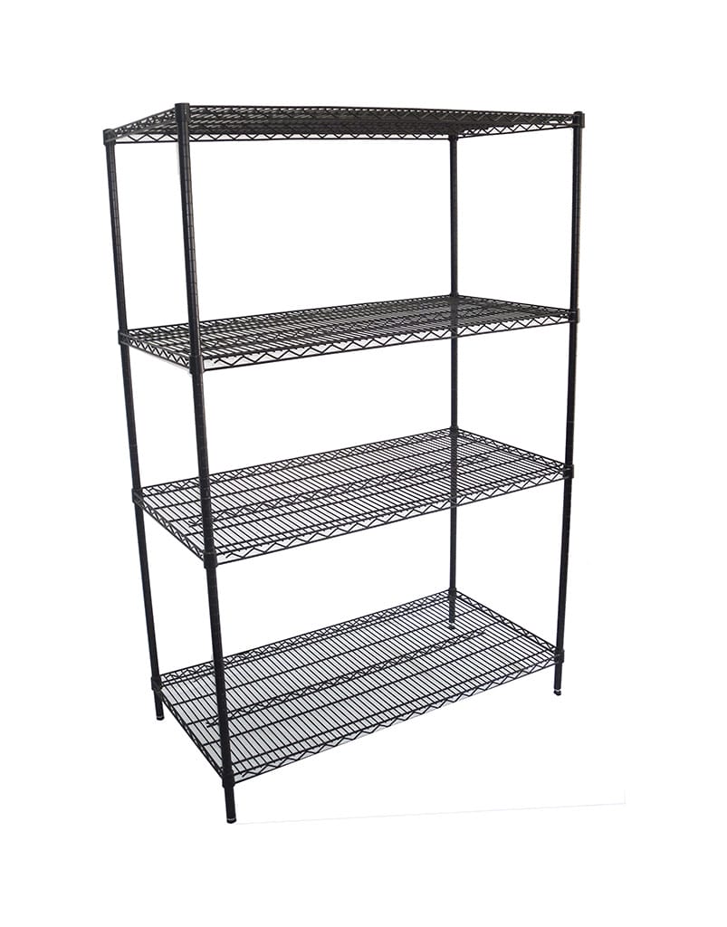 Epoxy Wire Shelving For Coolroom/Dry Store, 4 Tier, 1219 X 610 deep x 1800mm high