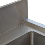 Double Bowl Stainless Sink - Right and Left Bench, 2400 x 610 x 900mm high.
