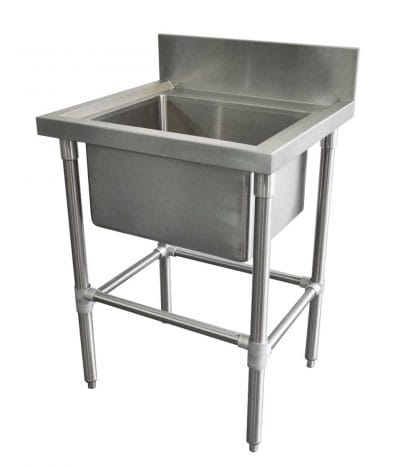 Stainless Catering Sink, 665 x 610 x 900mm high.