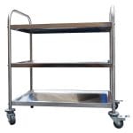 Stainless Steel Trolley, 3-Tier With Castors, 825 X 530 x 800mm high-2345