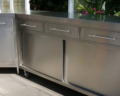 commercial stainless kitchen cabinet