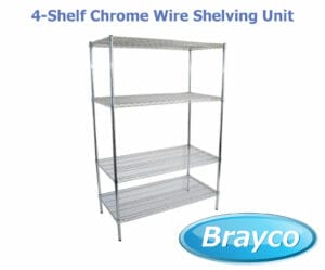 Best 4-shelf chrome wire shelving unit