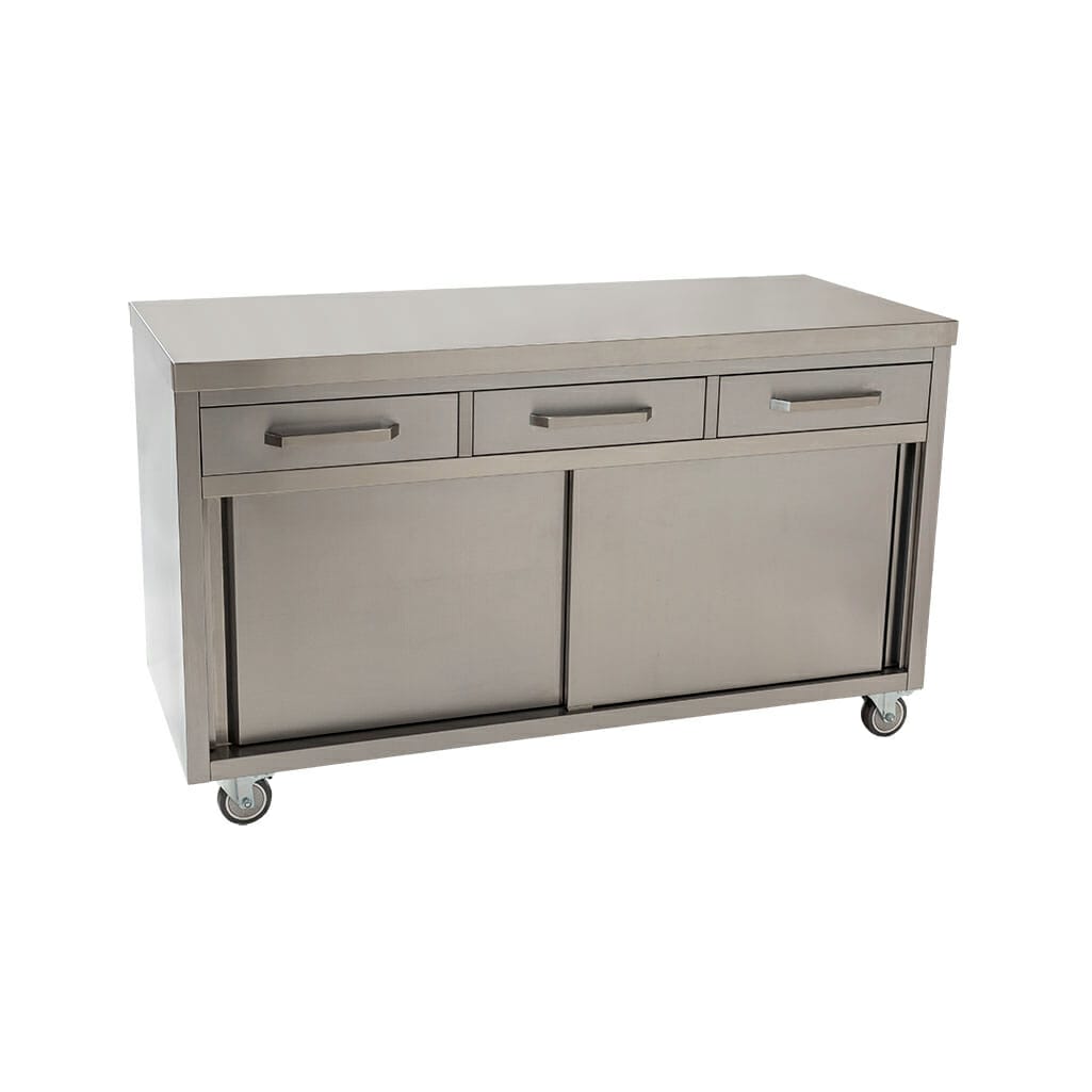 Stainless Restaurant Cabinet, 1500 x 610 x 900mm high