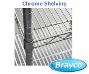 Affordable chrome shelving