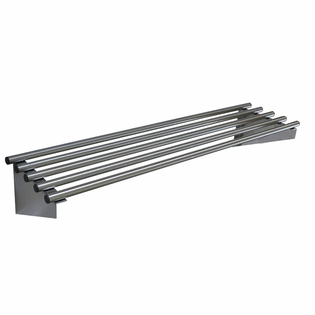 Wall Shelf Pipe Stainless Steel 1200x300x300mm Kitchen Shelving Shelves 