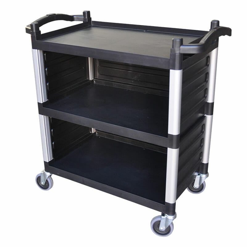 Polypropylene Catering Trolley, 3-Tier With Castors, 823 X 405 x 850mm high