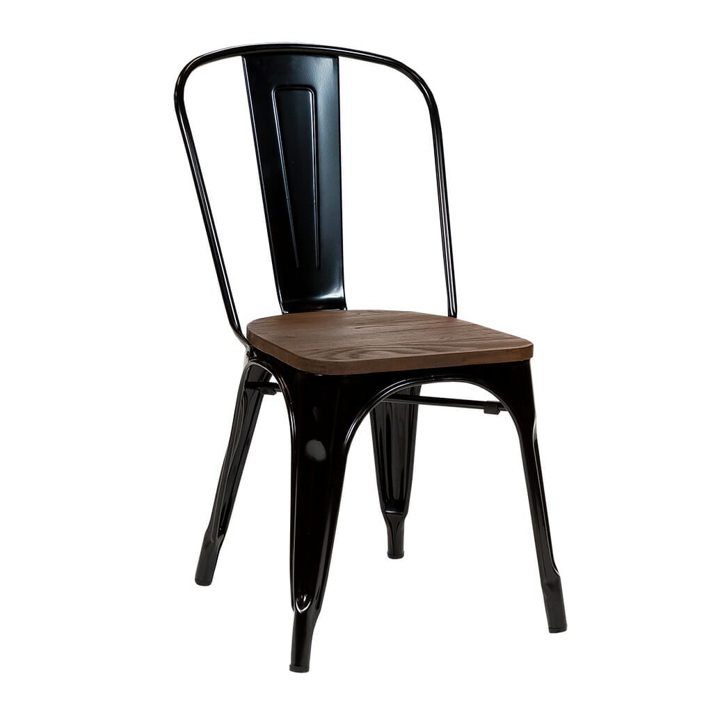 Replica Tolix Dining Chair with Timber Seat