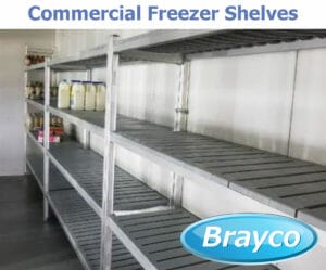 commercial freezer shelves