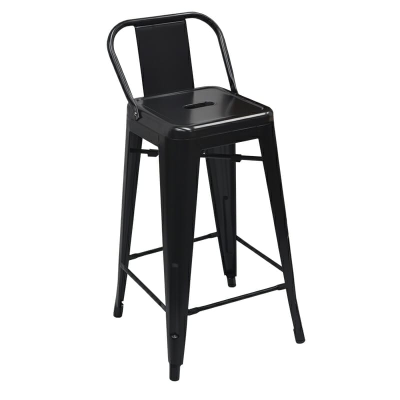 Replica Tolix Counter Stool With Low Back Rest